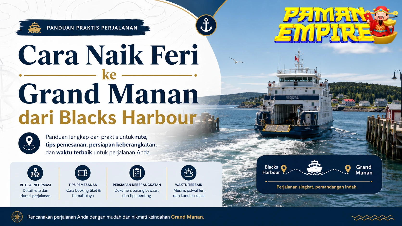 Feri menuju Grand Manan dari Blacks Harbour untuk panduan perjalanan penumpang