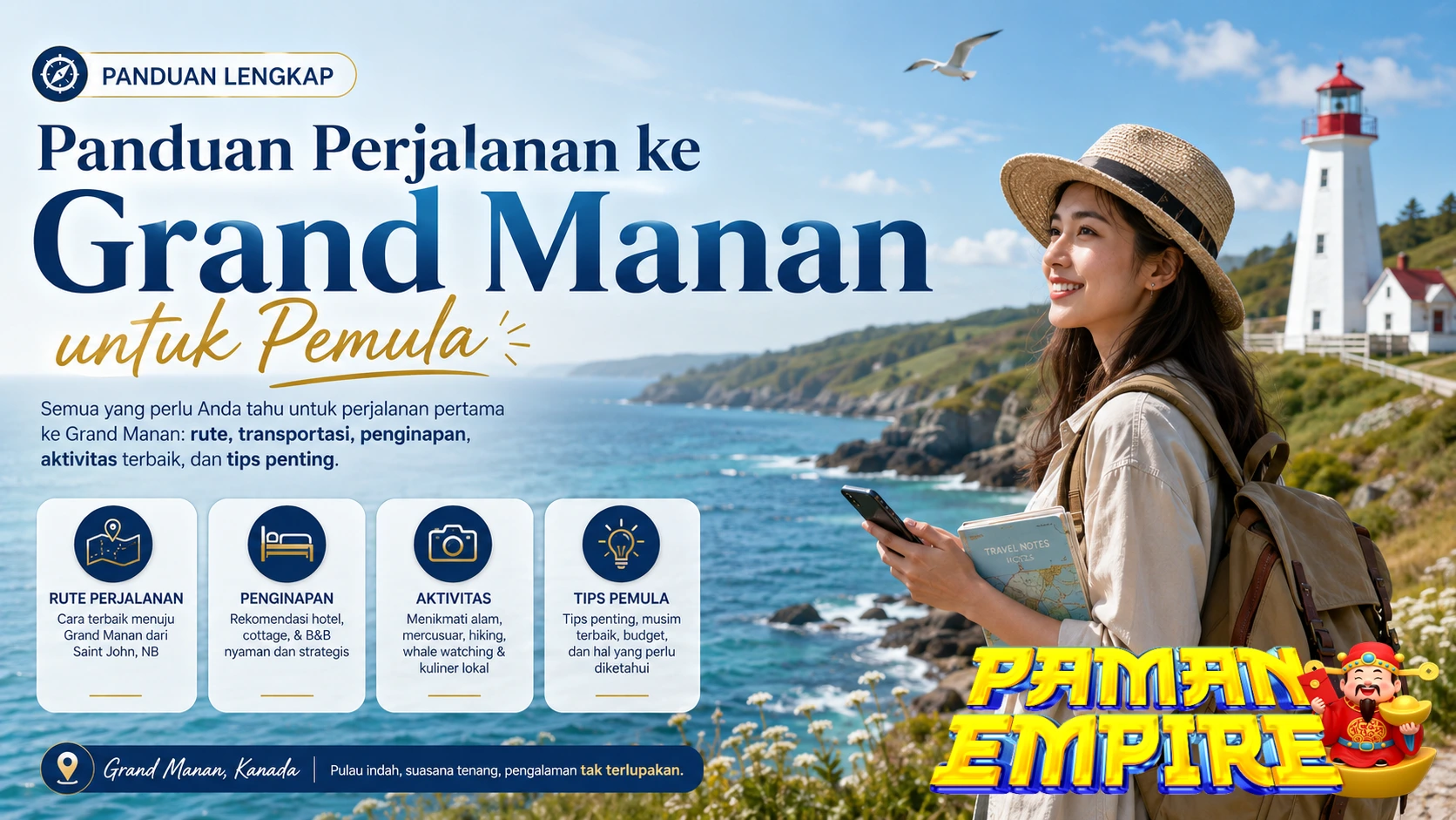 Pemandangan Grand Manan untuk panduan perjalanan wisatawan pemula