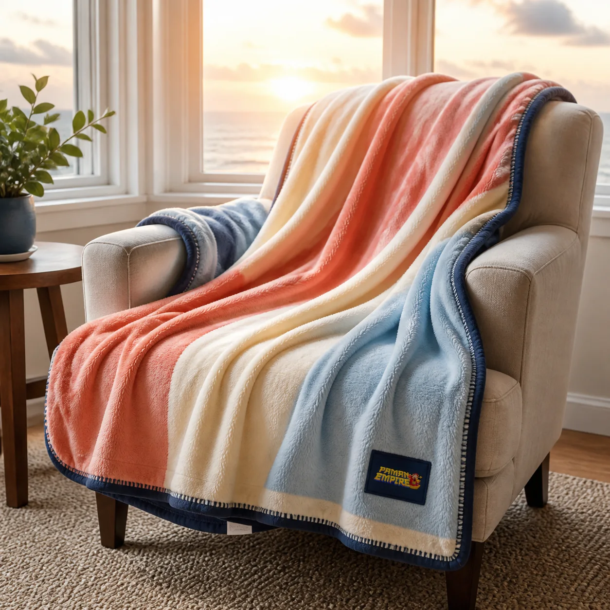 Ferryview x Paman Empire Sunrise Travel Blanket