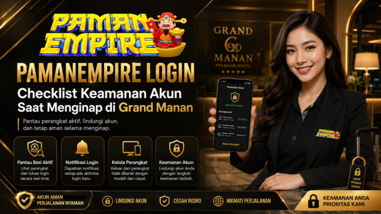 PAMANEMPIRE LOGIN checklist keamanan akun saat menginap di Grand Manan